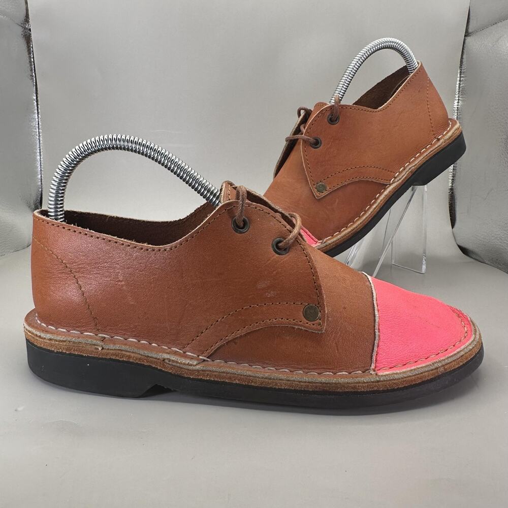 Brother Vellies Otavi Handmade Shoes Womens 8 US Pink Leather Flats